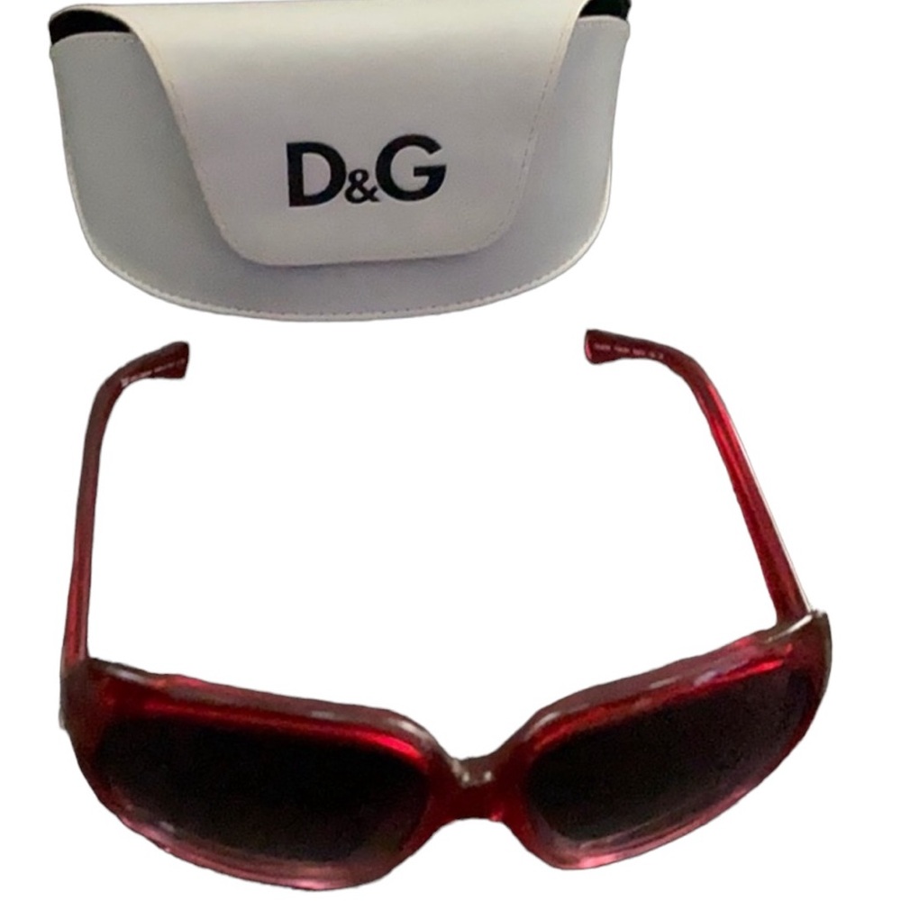 Dolce and Gabbana red sunglasses